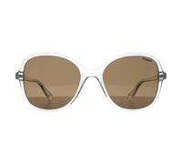 Polaroid Butterfly Transparent Grey Brown Polarized Pld 4136/s In Clear Clear