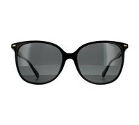 Polaroid Women's Cat Eye Black Grey Polarized Sunglasses