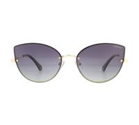 Polaroid Cat Eye Gold Violet Grey Gradient Polarized Sunglasses Gold One Size