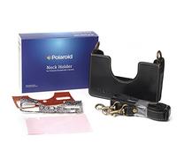 Polaroid Custom Designed Vintage-Inspired Genuine Leather Cradle for Polaroid Socialmatic - Removable Neck Strap Included - Black