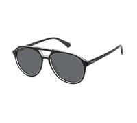 Polaroid Aviator Unisex Black Crystal Grey Polarized PLD 4162/S - One Size