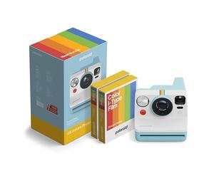 Polaroid - Instant Camera - NOW Gen3 - Artic Blue + Color Film Bundle (16 photos)