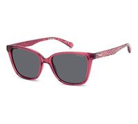 Polaroid Junior PLD 8062/S 8CQ/M9 Sunglasses Polycarbonate Red Grey Squared Polarized