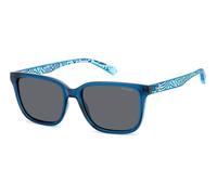 Polaroid Junior PLD 8063/S ZX9/M9 Sunglasses Polycarbonate Blue Grey Squared Polarized