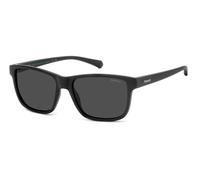 Polaroid Junior PLD 8067/S 003/M9 Sunglasses Polycarbonate Black Grey Squared Polarized