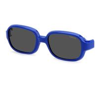 Polaroid Kid PLD K003 CL-ON PJP/M9 Sunglasses Bio polyamide Blue Grey Squared Polarized Clip-on