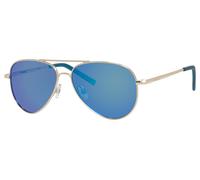 Polaroid Kid Polaroid PLD 8015/N J5G/JY Sunglasses Metal Gold Blue Pilot Polarized