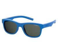 Polaroid Kid Polaroid PLD 8020/S/SM PJP/M9 Sunglasses Plastic Blue Squared Polarized