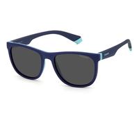 Polaroid Kid Polaroid PLD 8049/S ZX9/M9 Sunglasses Plastic Blue Grey Squared