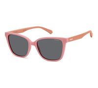Polaroid PLD 8062/S 35J/M9 Junior Sunglasses Polycarbonate Pink Grey Squared Polarized
