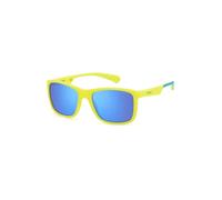 Polaroid Kids PLD 8053/S - Yellow aviator sunglasses for children, grey lenses Cat.3