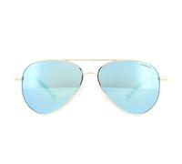Polaroid Kids Sunglasses 8015/N J5G JY Gold Blue Miror Polarized