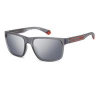 Polaroid Man PLD 2157/S RIW/EX Sunglasses Plastic Grey Grey Squared Polarized Mirror