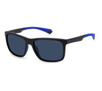 Polaroid Man PLD 7043/S 0VK/C3 Sunglasses Plastic Black-opaque Multicolor Squared Polarized
