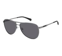 Polaroid Man Polaroid PLD 2160/G/S/X KJ1/M9 Sunglasses Metal Rutenio dark Grey Pilot Polarized