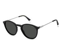 Polaroid Man Polaroid PLD 4129/S/X 807/M9 Sunglasses Eco Co-Polyester Black Grey Round Polarized