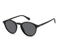 Polaroid Man Polaroid PLD 4153/S 807/M9 Sunglasses Polycarbonate Black Grey Round Polarized