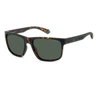 Polaroid mens s sunglasses, Matte Havana/Green, 57-18