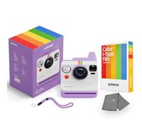 Polaroid Now 3rd Generation i-Type Instant Camera + 8 i-Type Color Film Bundle, Purple, Polaroid Camera Bundle with a Lumintrail Lens Cleaning Cloth