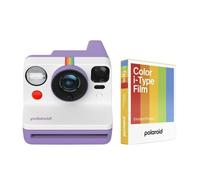 Polaroid Now Generation 3 Analog Instant Camera with Two-Lens Autofocus System (Purple) and Color Film Bundle (8 Photos)