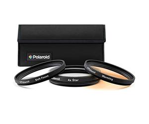 Polaroid Optics 3 Piece Special Effect Filter Kit Includes Soft Focus, 4 point Star Effect, 55 mm