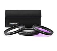 Polaroid PL3FIL55 Optics 3 Piece Filter Kit Set [UV,CPL,FLD] , 55 mm