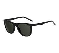 Polaroid Rectangle Mens Black Grey Polarized Sunglasses - One Size