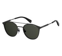 Polaroid PLD 2052/S 807/M9 Unisex Sunglasses Metal Black Round Polarized