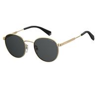 Polaroid PLD 2053/S 2F7/M9 Unisex Sunglasses Metal Gold Round Polarized