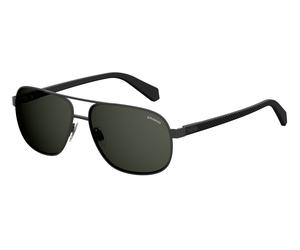 Polaroid PLD 2059/S 003/M9 Man Sunglasses Metal Black Grey Pilot