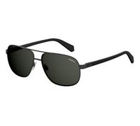 Polaroid PLD 2059/S 003/M9 Man Sunglasses Metal Black Grey Pilot