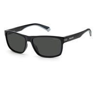 Polaroid PLD 2121/S 08A/M9 Man Sunglasses Plastic Black Grey Squared