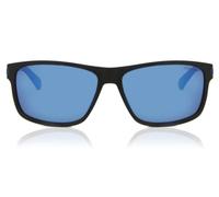 Polaroid Pld 2121/s 0VK/5X MTBLK BLUE Sunglasses Men's Polycarbonate, Standard, 58