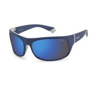 Polaroid Pld 2125/s XW0/5X BLUE GREY Sunglasses Men's Acetate, Standard, 66
