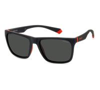 POLAROID PLD 2141/S BLX MATTE BLACK RED 57/18/140 UNISEX Sunglasses