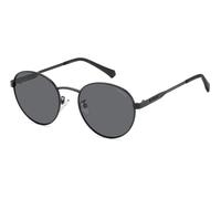 Polaroid Unisex PLD 2144/G/S/X 003/M9 Sunglasses Metal Black Grey Round Polarized