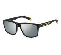 Polaroid PLD 2149/S 71C/EX Man Sunglasses Polycarbonate Black Silver Squared Polarized