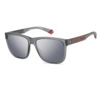 Polaroid PLD 2155/S RIW/EX Man Sunglasses Polycarbonate Grey Grey Squared Polarized Mirror