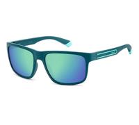 Polaroid PLD 2157/S Polarized Mirror Sunglasses UV400 Matte Teal/Grey Green