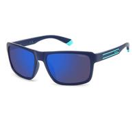 Polaroid PLD 2158/S FLL/5X Man Sunglasses Polycarbonate Blue Blue Geometric Polarized Mirror