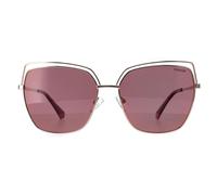 Polaroid Square Womens Gold Copper Pink Polarized PLD 4093/S Metal (archived) - One Size