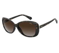 Polaroid PLD 4097/S 086/LA Womenâs Sunglasses Tortoiseshell Size 58