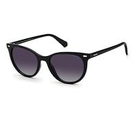 Polaroid Woman PLD 4107/S 807/WJ Sunglasses Plastic Black Grey Cat Eye Polarized Shaded