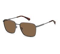 Polaroid PLD 4120/g/s/x Sunglasses, KJ1/SP DK Ruthenium, One Size