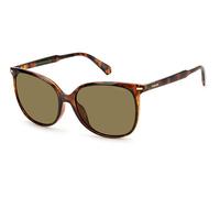 Polaroid PLD 4125/G/S Asian Fit 086/SP Womenâs Sunglasses Tortoiseshell Size 57