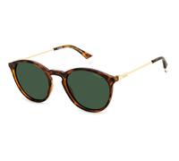 Polaroid PLD 4129/S/X 086/UC Man Sunglasses Eco Co-Polyester Havana Green Round Polarized
