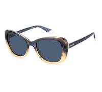 Polaroid PLD 4132/S/X YRQ/C3 Womenâs Sunglasses Blue Size 53