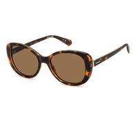 Polaroid Butterfly Womens Havana Bronze Polarized PLD 4154/S/X - Brown - One Size