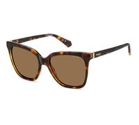 Polaroid PLD 4155/S/X 086/SP Woman Sunglasses Plastic Havana Brown Squared Polarized