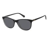 Polaroid Women's Sunglasses PLD 4161/S 7C5 M9 Cat‑Eye Black Crystal Grey Polarized